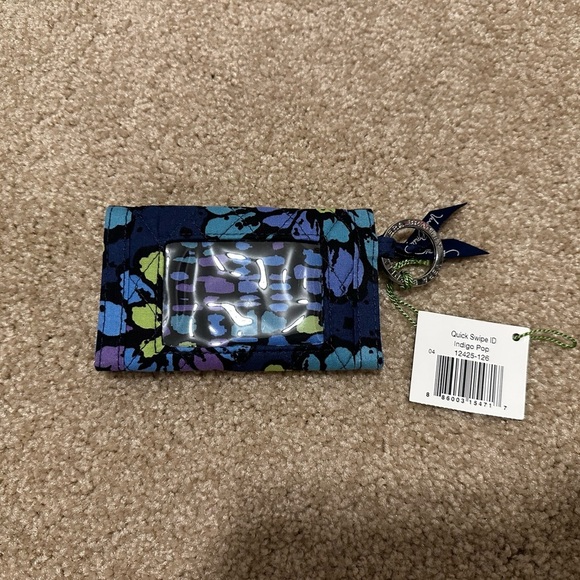 NWT Vera Bradley Quick Swipe ID Indigo Pop - Picture 5 of 9